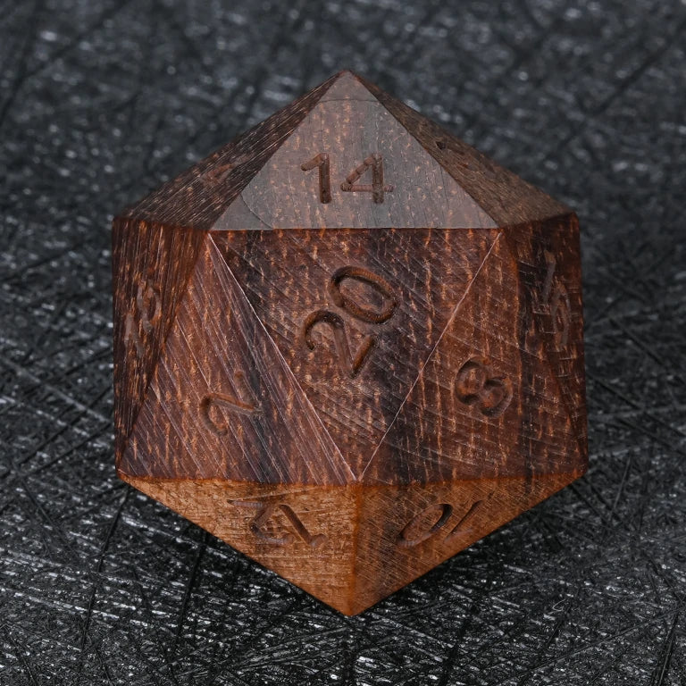 Purple Sandalwood DND D20 Dice | Bear Dice