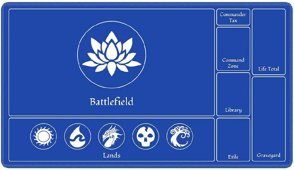 Red MTG Playmat — Waterproof Mouse Pad Designed for Card Games