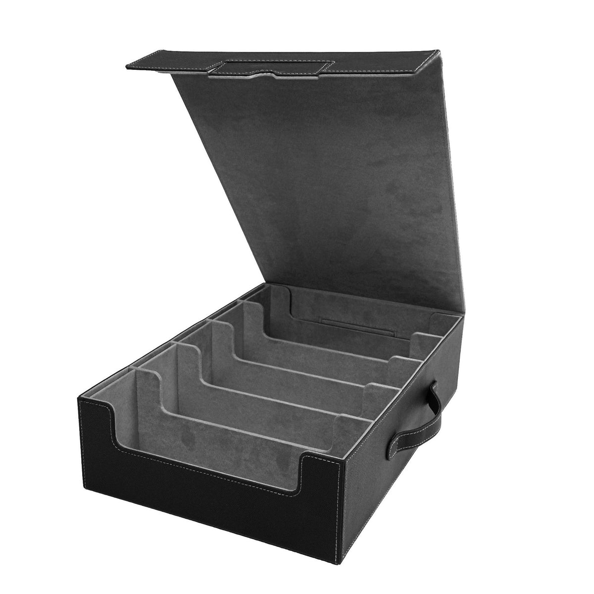 5-Row Portable Magic: The Gathering Commander Card Storage Box with Window