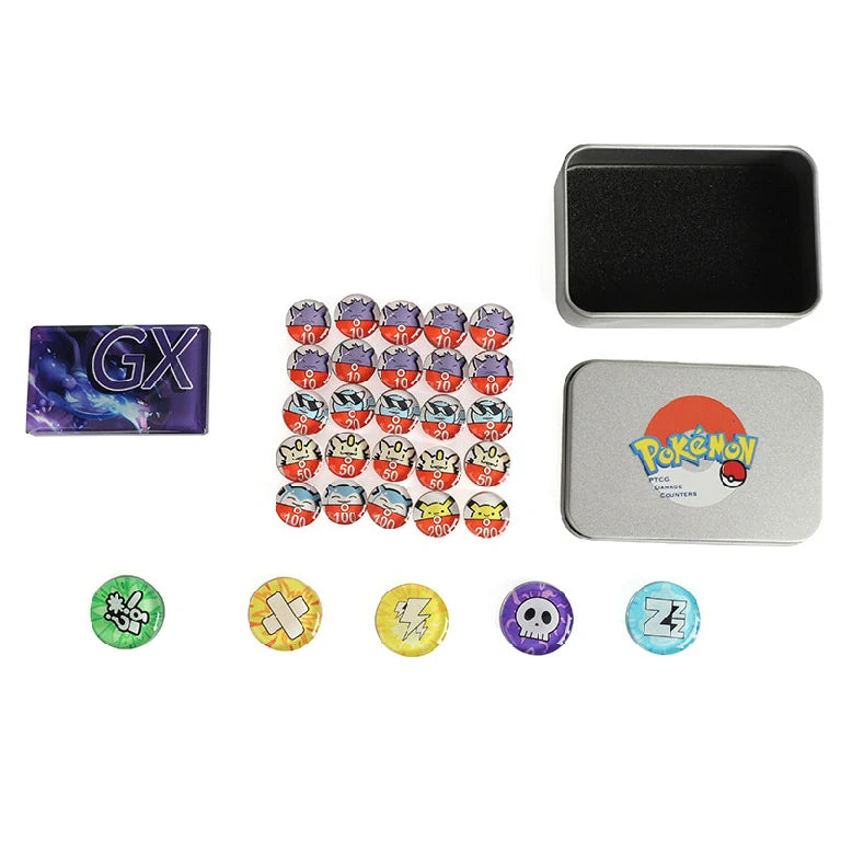 PTCG Damage Counter & Status Marker for GX Gengar Pokémon
