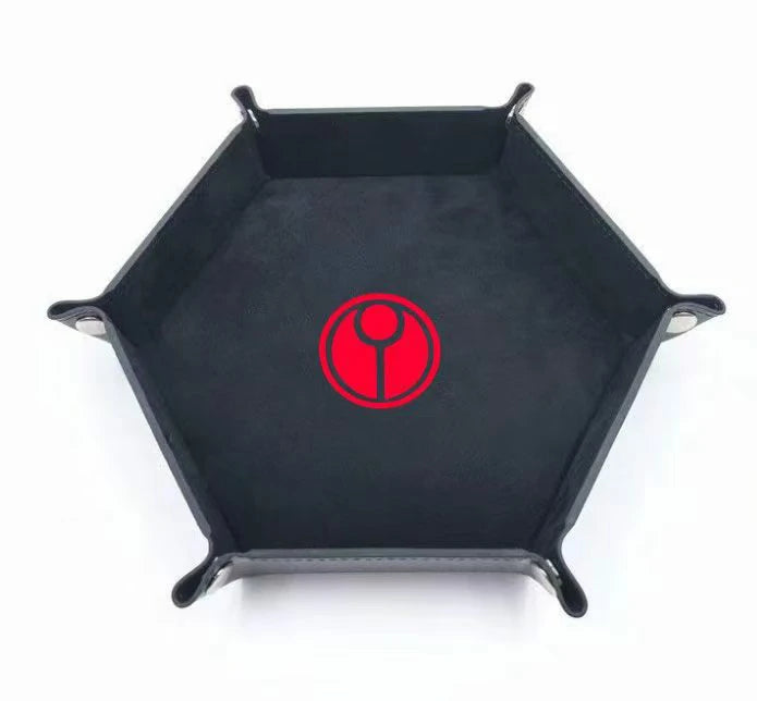 Warhammer 40K T'au Empire Black Leather Dice Tray | Bear Dice