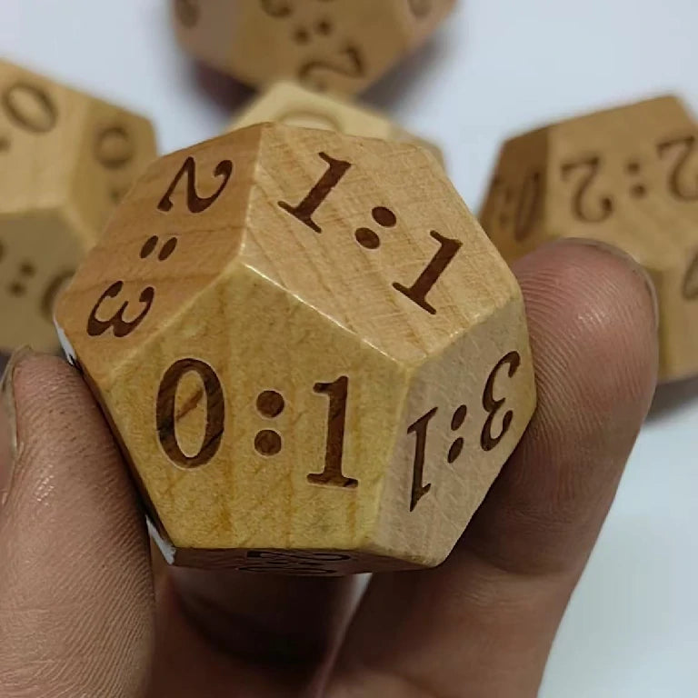 2026 World Cup Wooden D12 Score Dice — Football Match Outcome & Score Dice