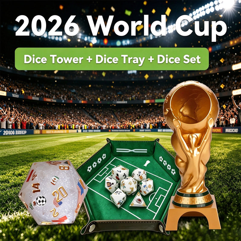 World Cup Resin Dice Set | Bear Dice