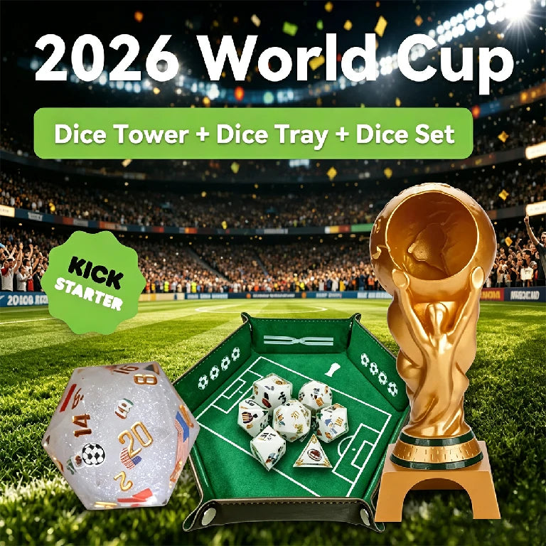 World Cup Resin Dice Set | Bear Dice