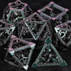 Cthulhu - Octopus Monster Purple Green Metal Hollow Dice Set - Bear Dice