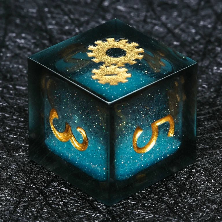 Custom Dice - Liquid Core Wedding Dice Unique Wedding Anniversary Dice Gifts with Engravable Names, Dates, Symbols, Patterns - Bear Dice