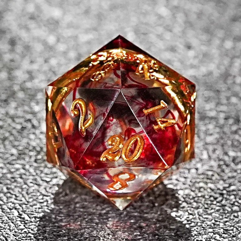 Custom Personalization Dice - Custom wedding anniversary ring resin dice gift, with engraved words and symbols on the ring - Bear Dice