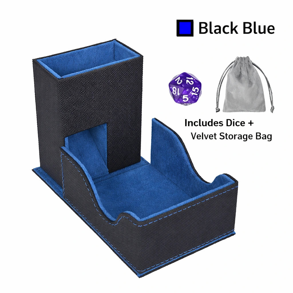 High-quality leather dice tower, creative DND dice, drawstring dice storage bag gift box