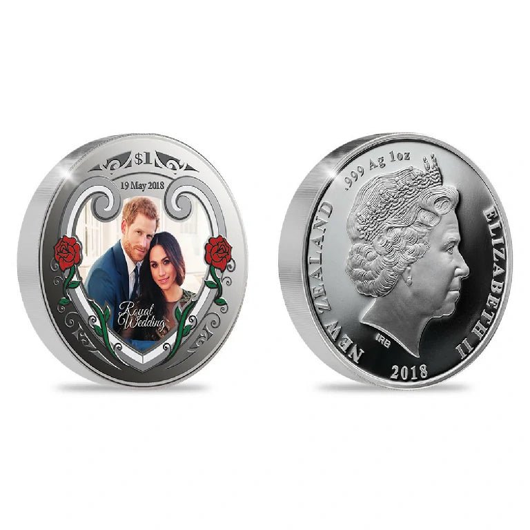 Customizable wedding commemorative coins, using UV printed photos, can be engraved with text, symbols, etc. - Bear Dice