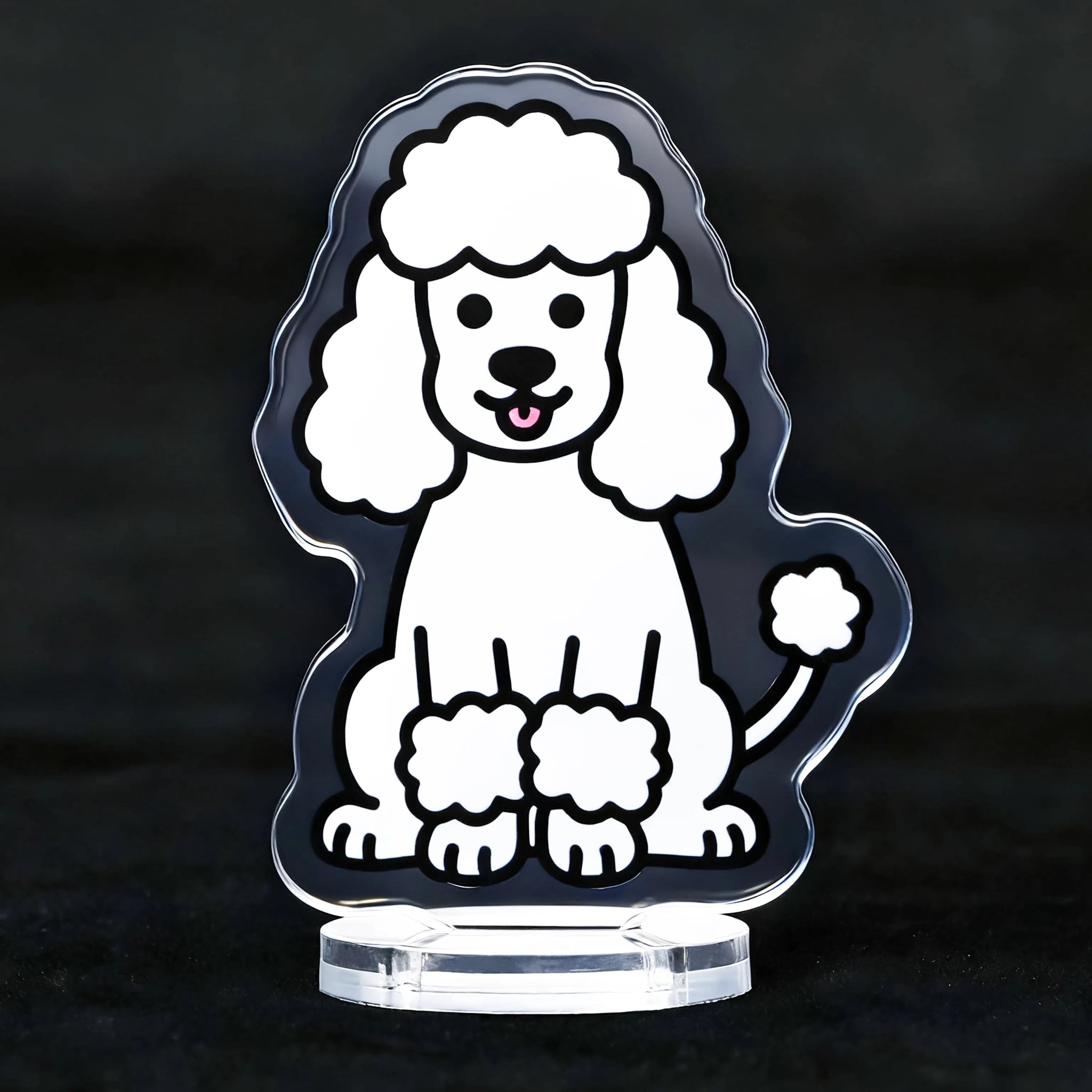Cute Acrylic Puppy Standee Gift Set - Bear Dice