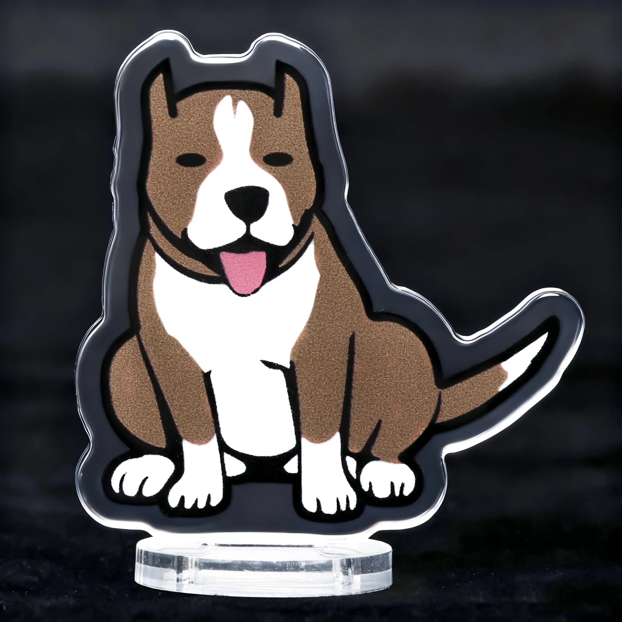 Cute Acrylic Puppy Standee Gift Set - Bear Dice