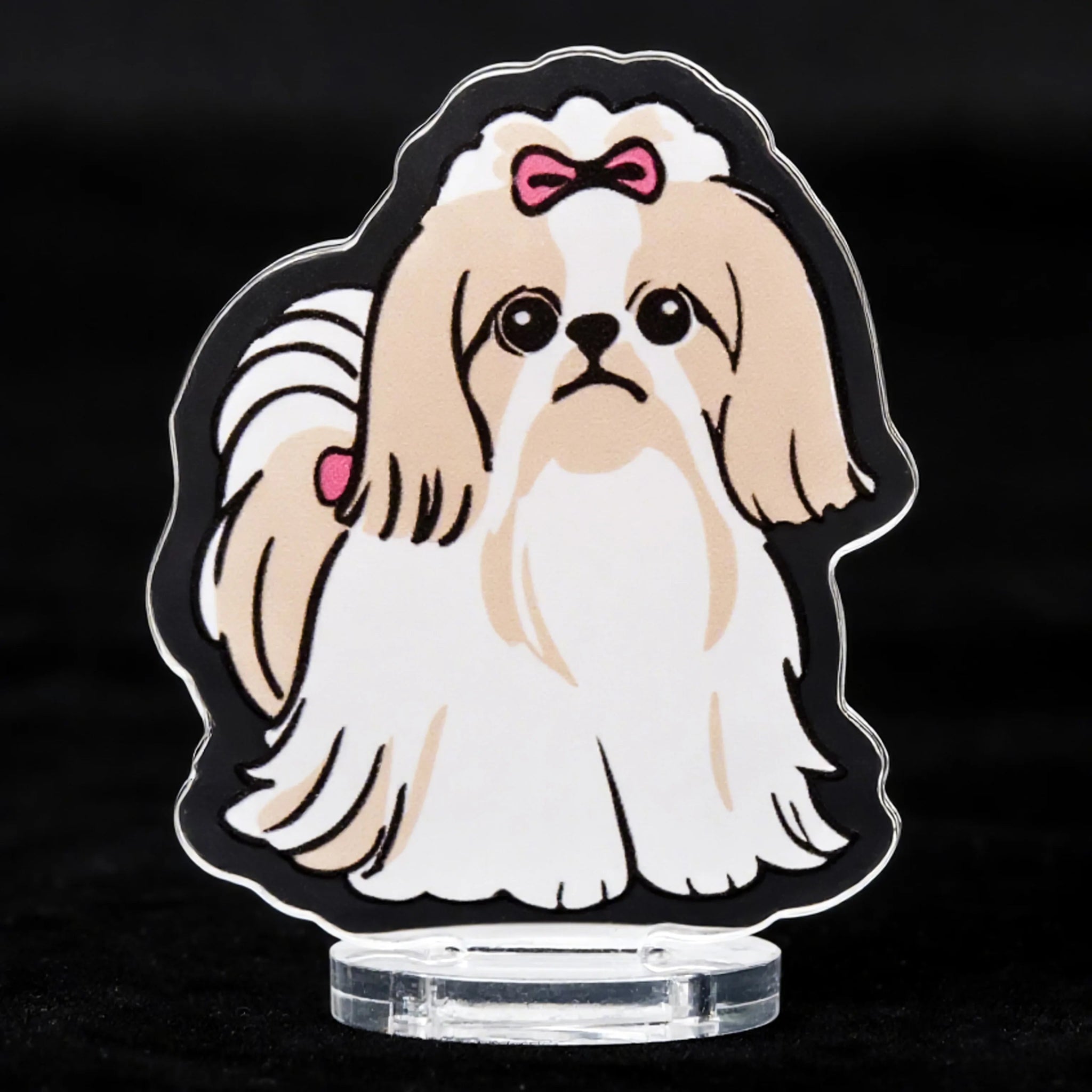 Cute Acrylic Puppy Standee Gift Set - Bear Dice