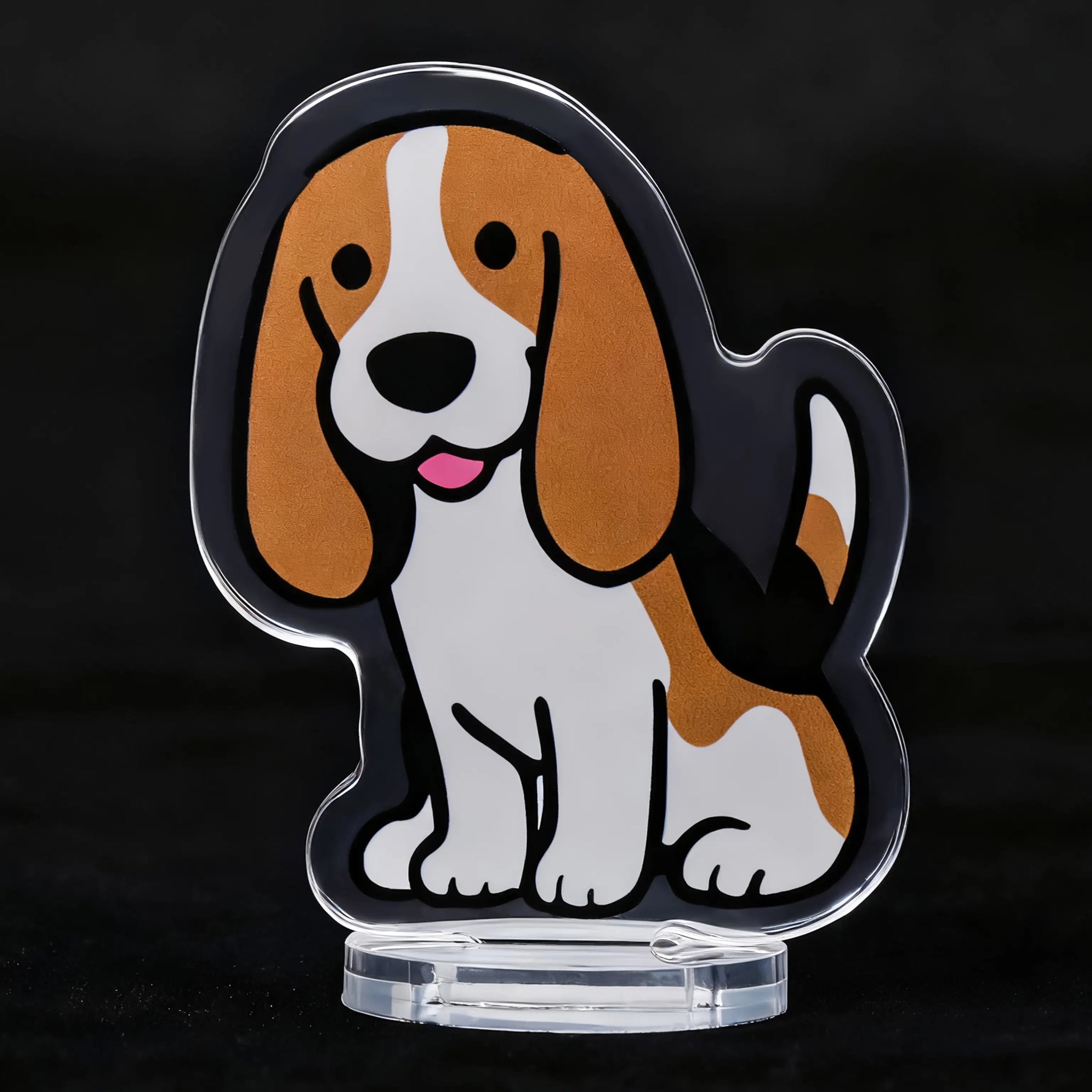 Cute Acrylic Puppy Standee Gift Set - Bear Dice