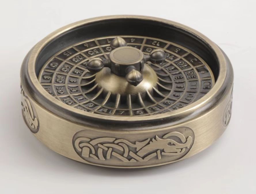 Dice Spinner — Multi - Functional Metal Wheel of Fortune DND Dice Spinner - Bear Dice