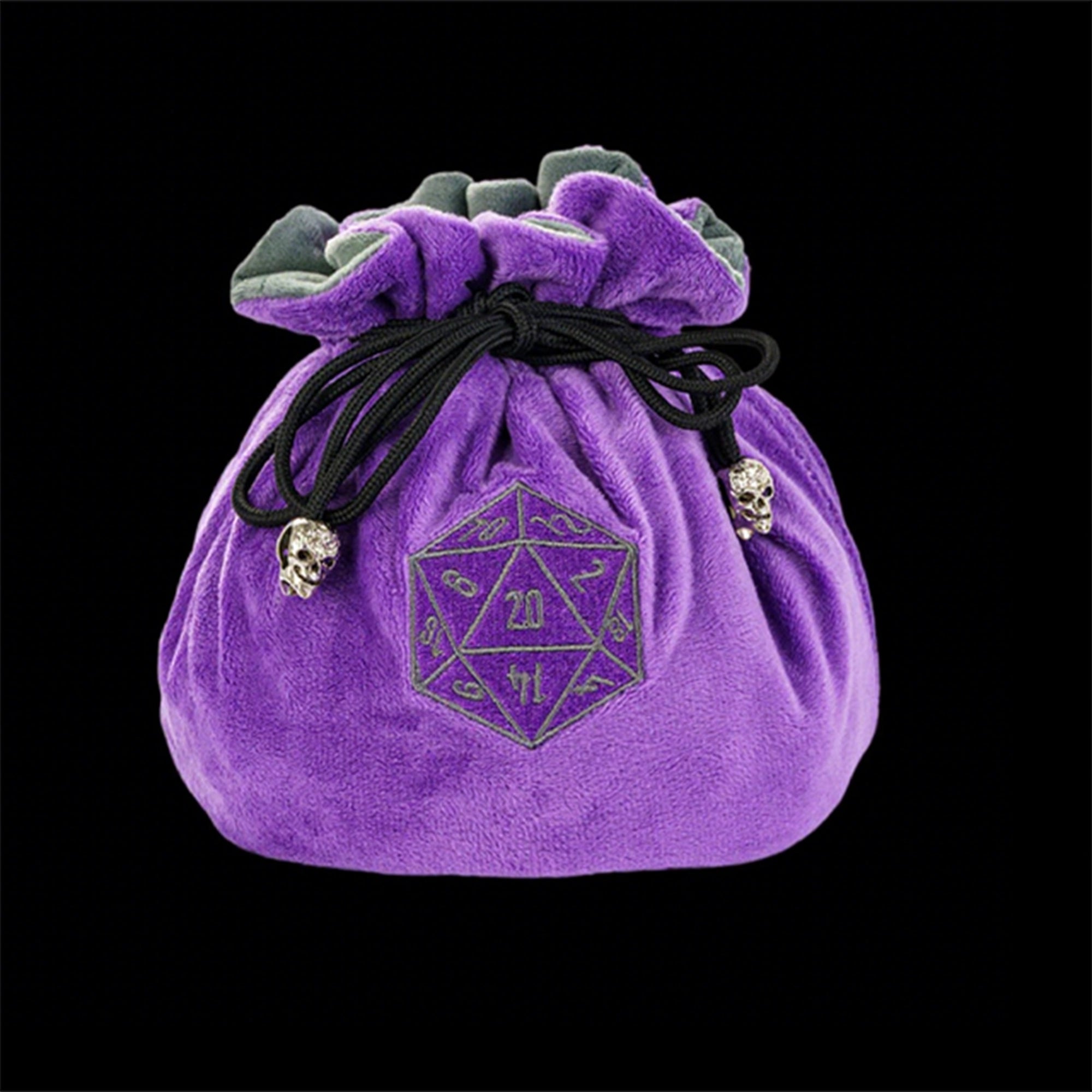 DND & COC Dice Storage Bag | Velvet Dice Bag with Drawstring - Bear Dice