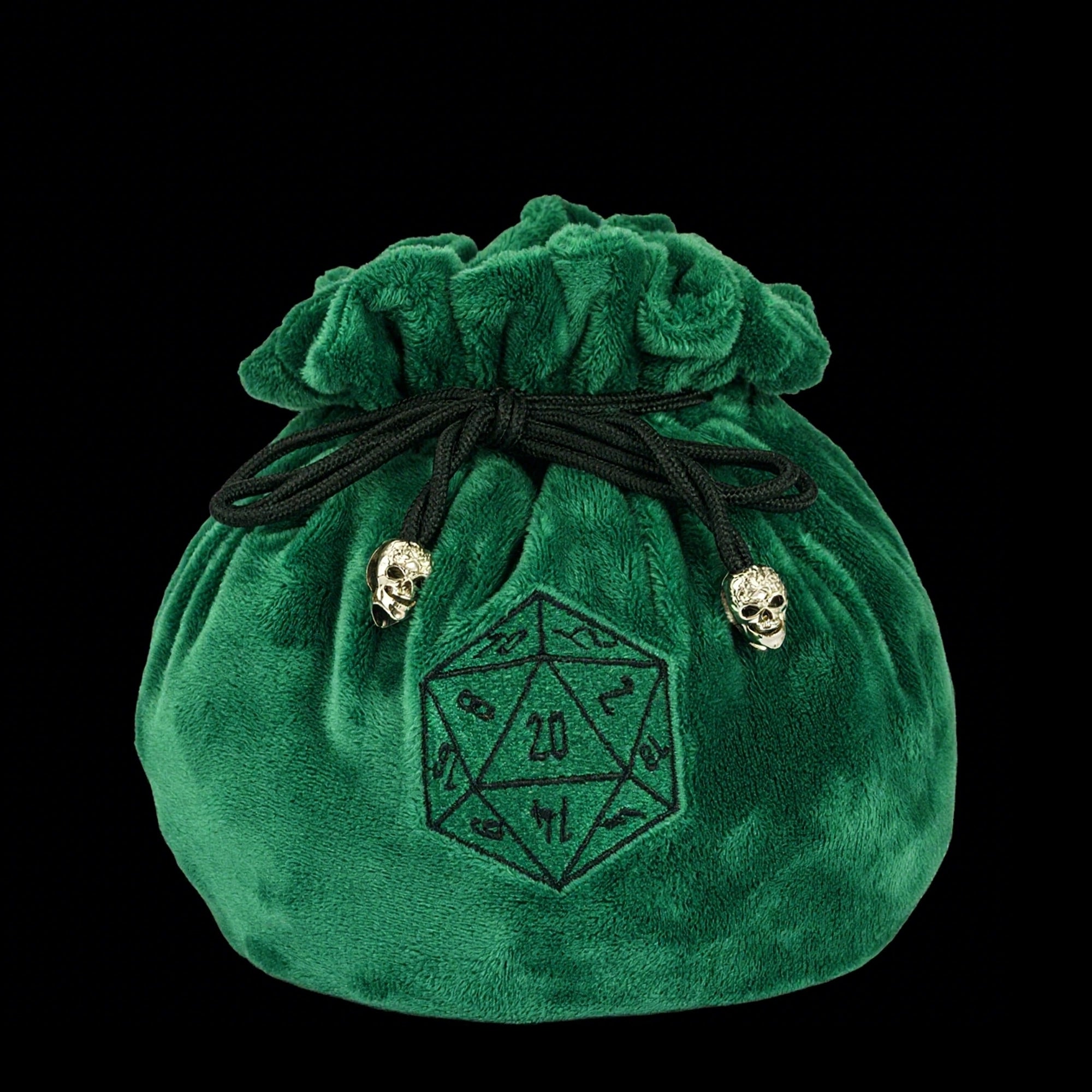 DND & COC Dice Storage Bag | Velvet Dice Bag with Drawstring - Bear Dice