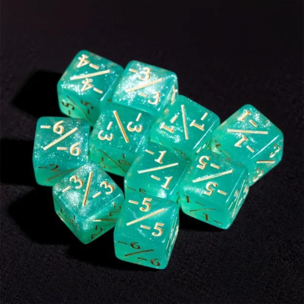 DND dice 12mm glitter D6RPG Baldur's Gate Cthulhu 6 - sided dice - Bear Dice