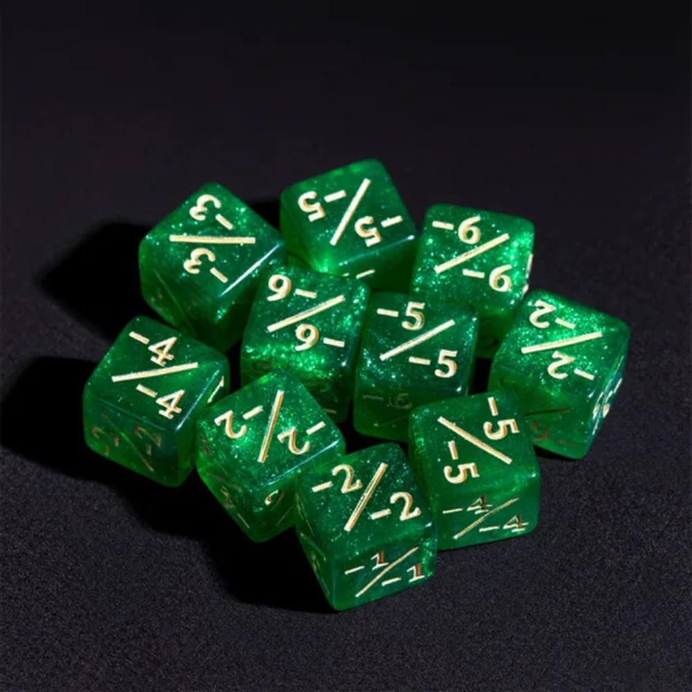 DND dice 12mm glitter D6RPG Baldur's Gate Cthulhu 6 - sided dice - Bear Dice