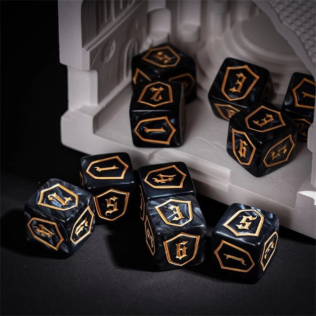 DND Dice 16mm Pearl Acrylic D6 Tabletop RPG Game Dice - Bear Dice