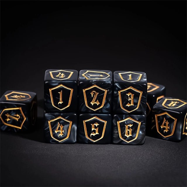 DND Dice 16mm Pearl Acrylic D6 Tabletop RPG Game Dice - Bear Dice