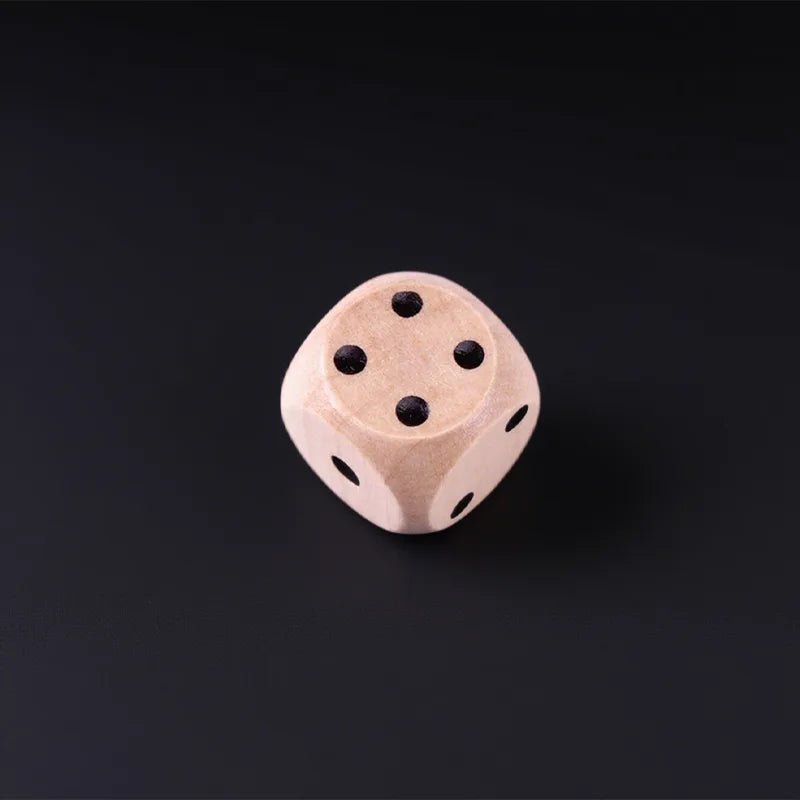 DND Dice 16mm Wooden D6 Classic Tabletop RPG Game Dice - Bear Dice