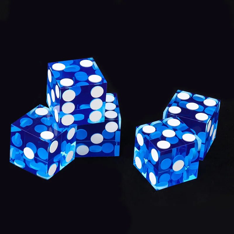 DND Dice - 19mm Transparent Acrylic Dice Texas Hold'em Game Dice - Bear Dice