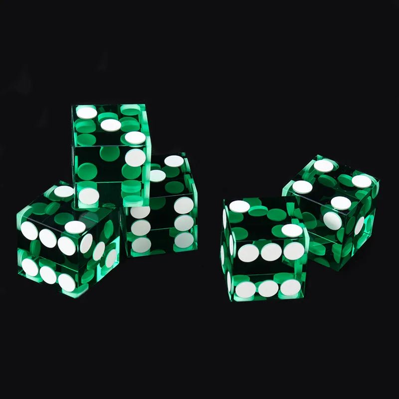 DND Dice - 19mm Transparent Acrylic Dice Texas Hold'em Game Dice - Bear Dice