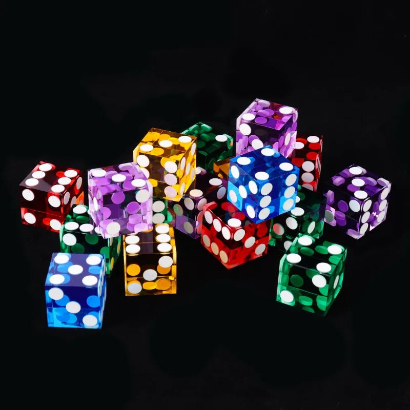 DND Dice - 19mm Transparent Acrylic Dice Texas Hold'em Game Dice - Bear Dice