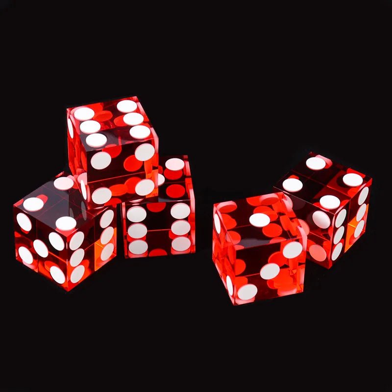 DND Dice - 19mm Transparent Acrylic Dice Texas Hold'em Game Dice - Bear Dice