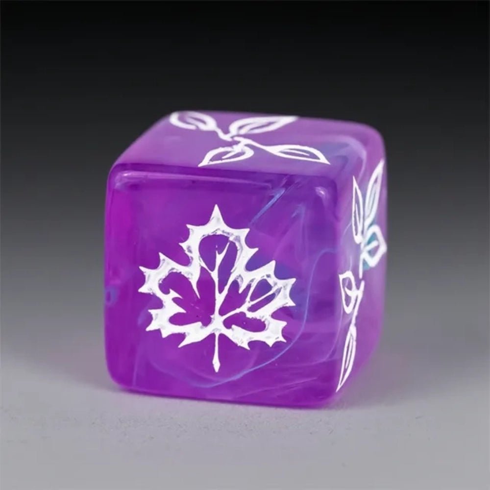 DND Dice Acrylic Swirl D6 – COC, RPG, Warhammer Tabletop Dice - Bear Dice
