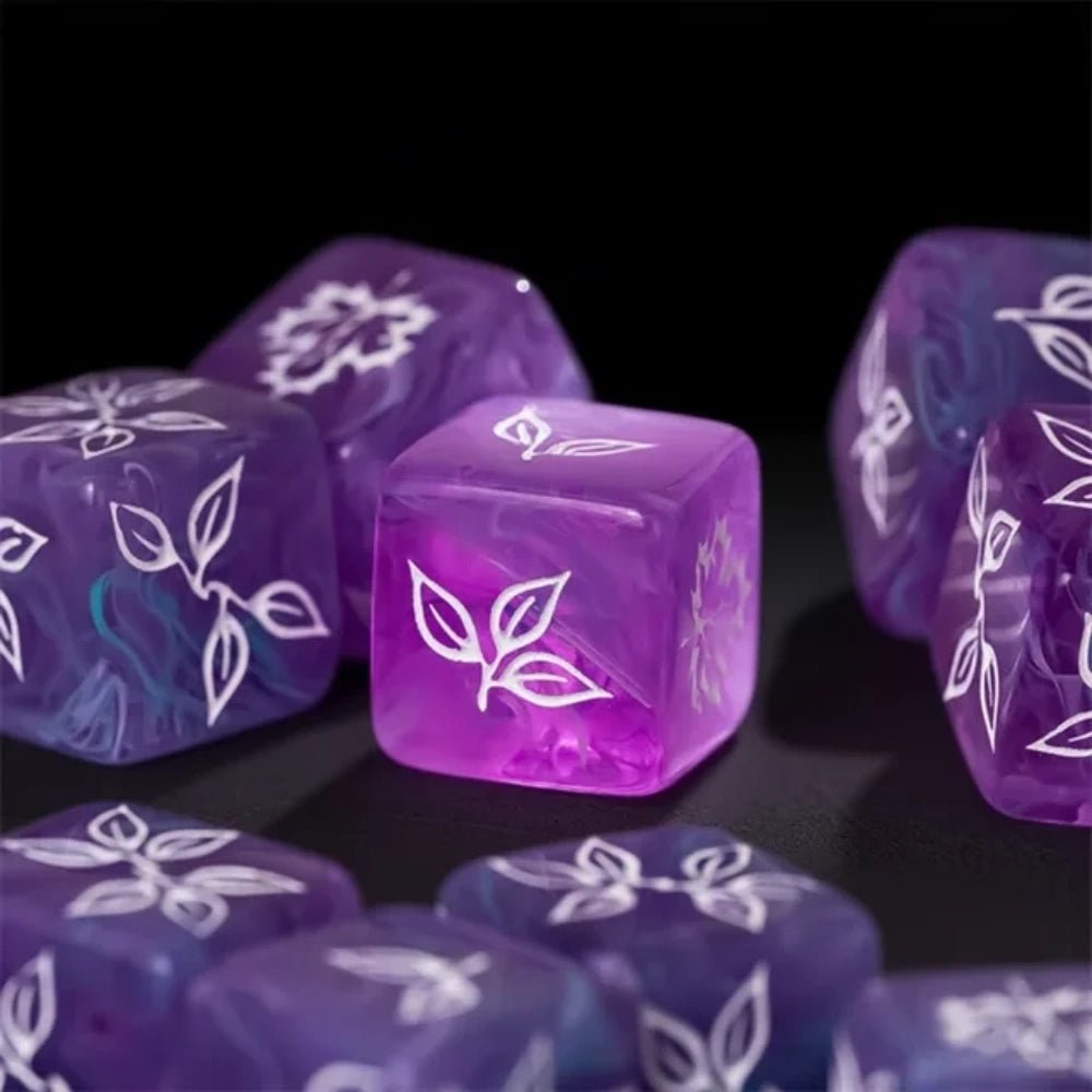 DND Dice Acrylic Swirl D6 – COC, RPG, Warhammer Tabletop Dice - Bear Dice