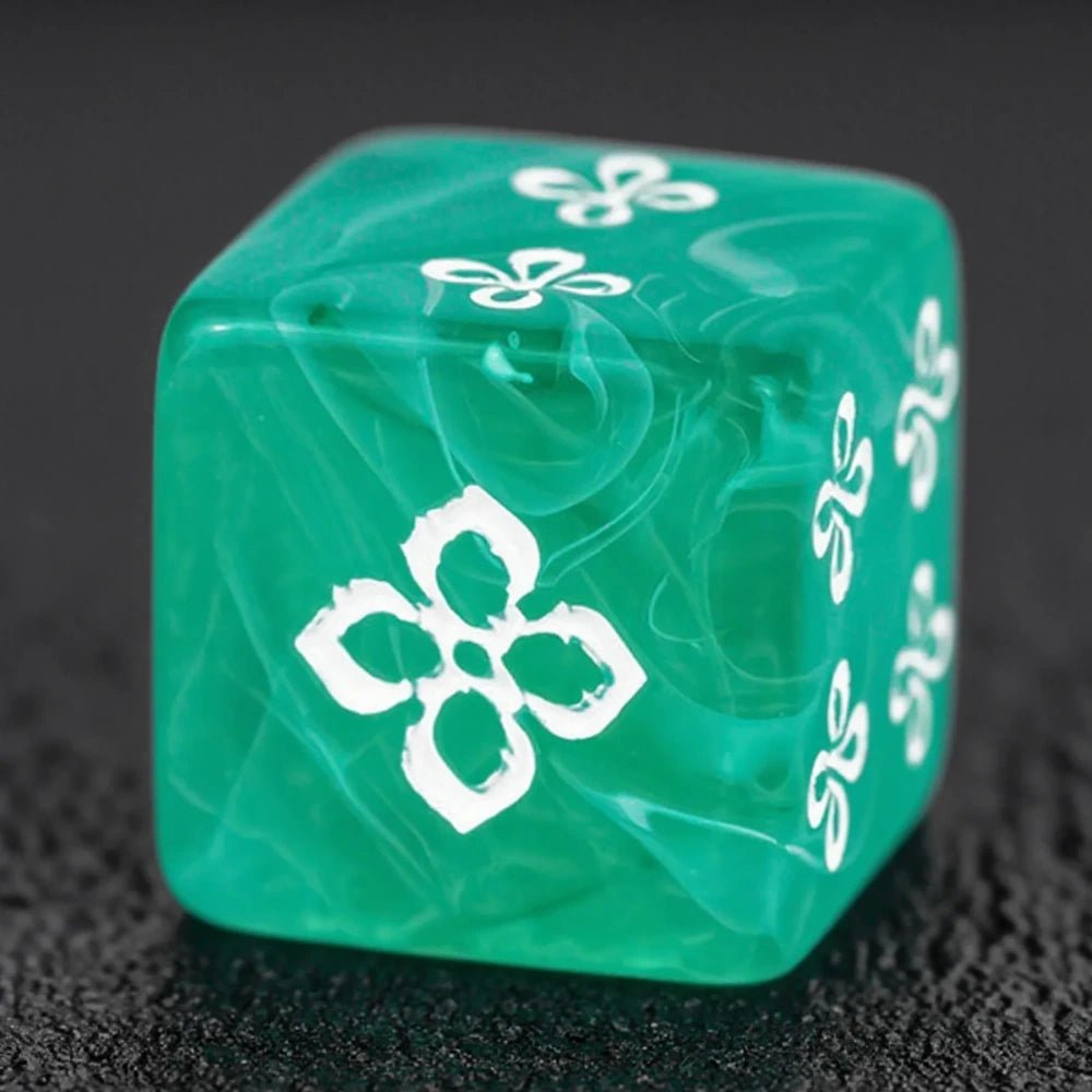 DND Dice Acrylic Swirl D6 – COC, RPG, Warhammer Tabletop Dice - Bear Dice