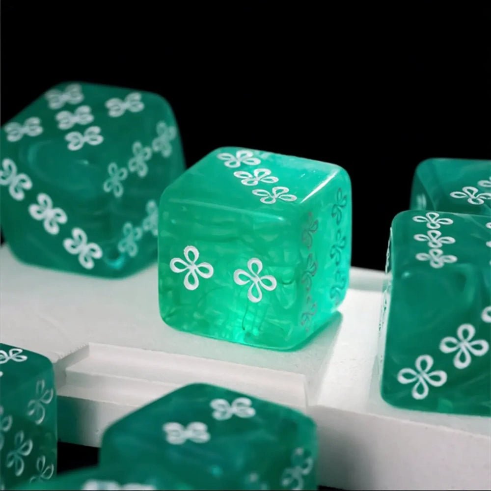 DND Dice Acrylic Swirl D6 – COC, RPG, Warhammer Tabletop Dice - Bear Dice