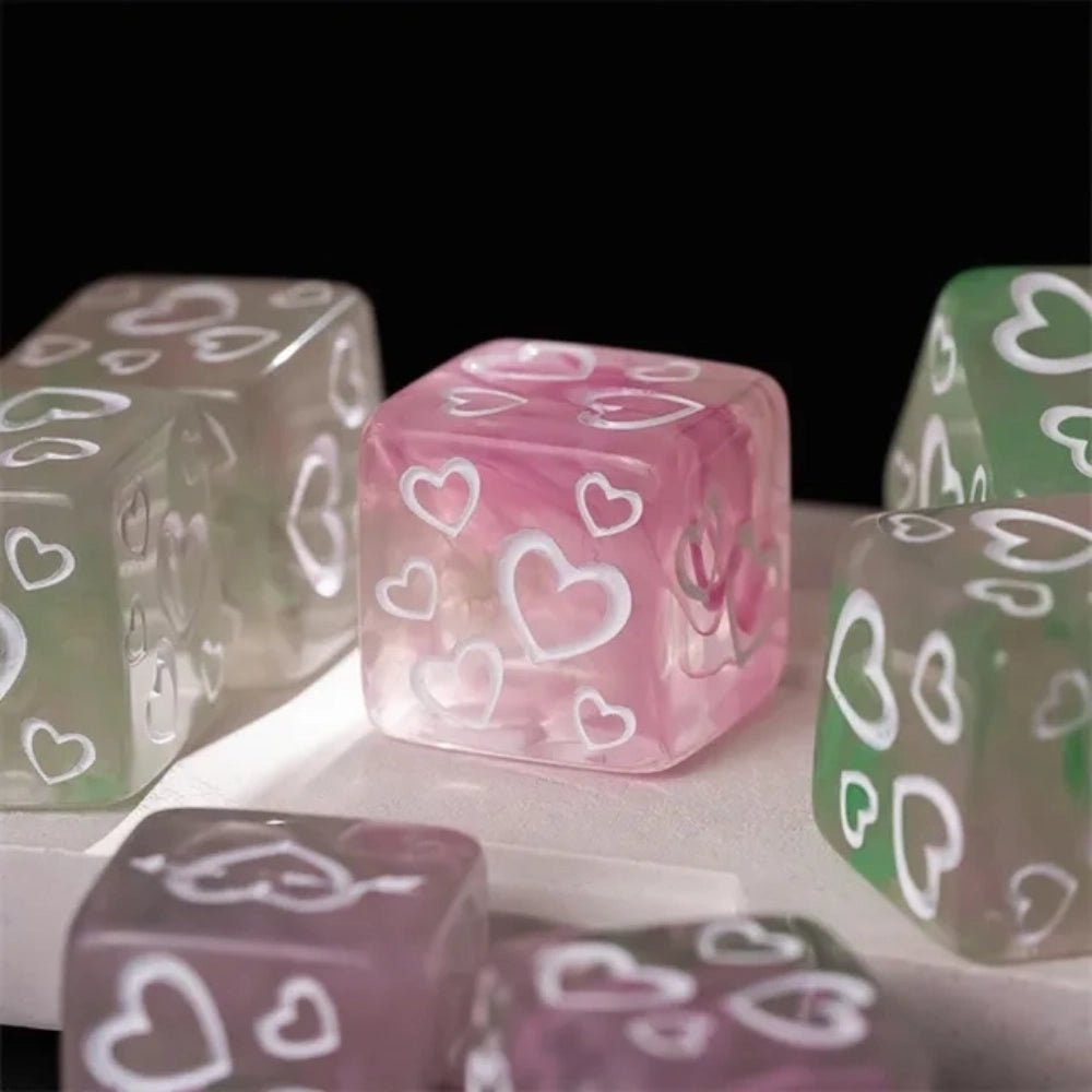DND Dice Acrylic Swirl D6 – COC, RPG, Warhammer Tabletop Dice - Bear Dice
