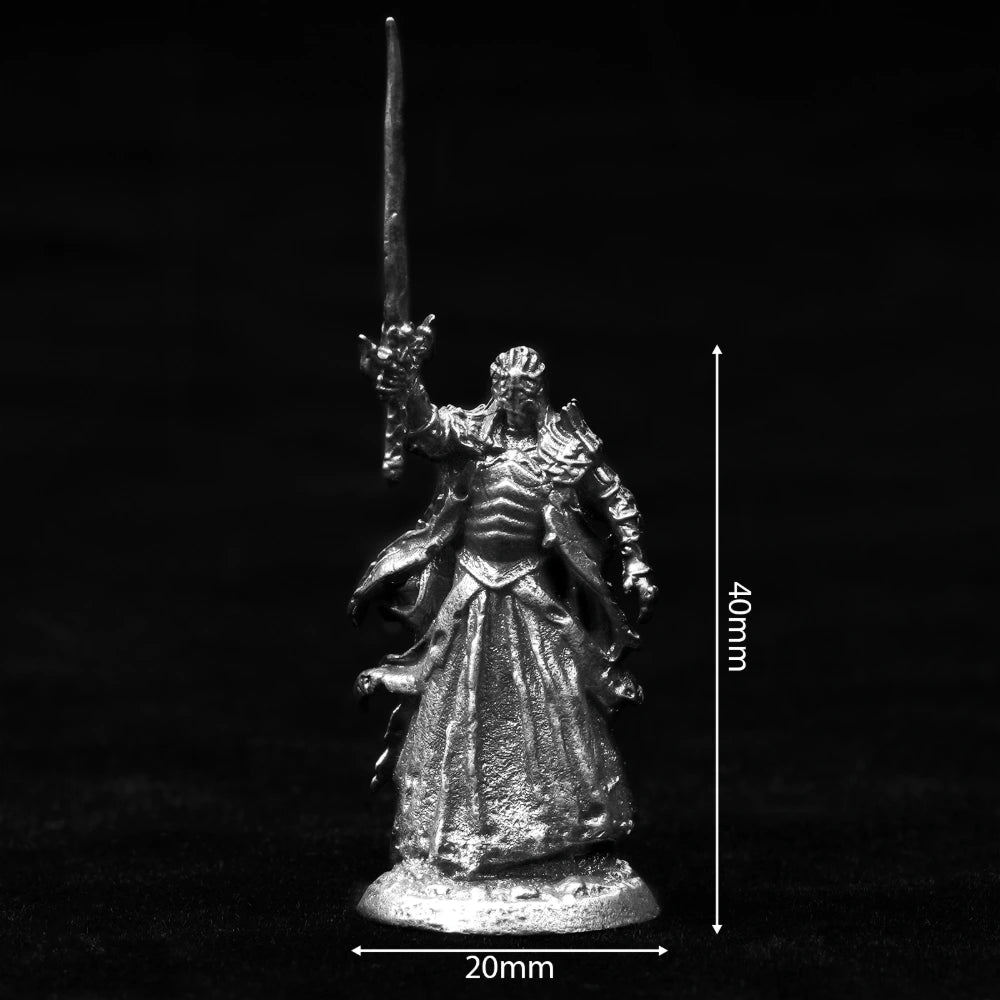 DND Dice Board Game Accessories | Metal Character Soldier Diablo - style War Chess Miniatures - Bear Dice