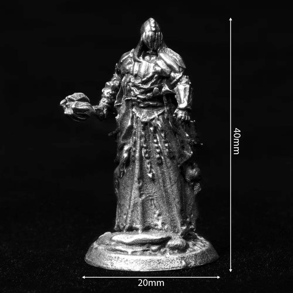 DND Dice Board Game Accessories | Metal Character Soldier Diablo - style War Chess Miniatures - Bear Dice
