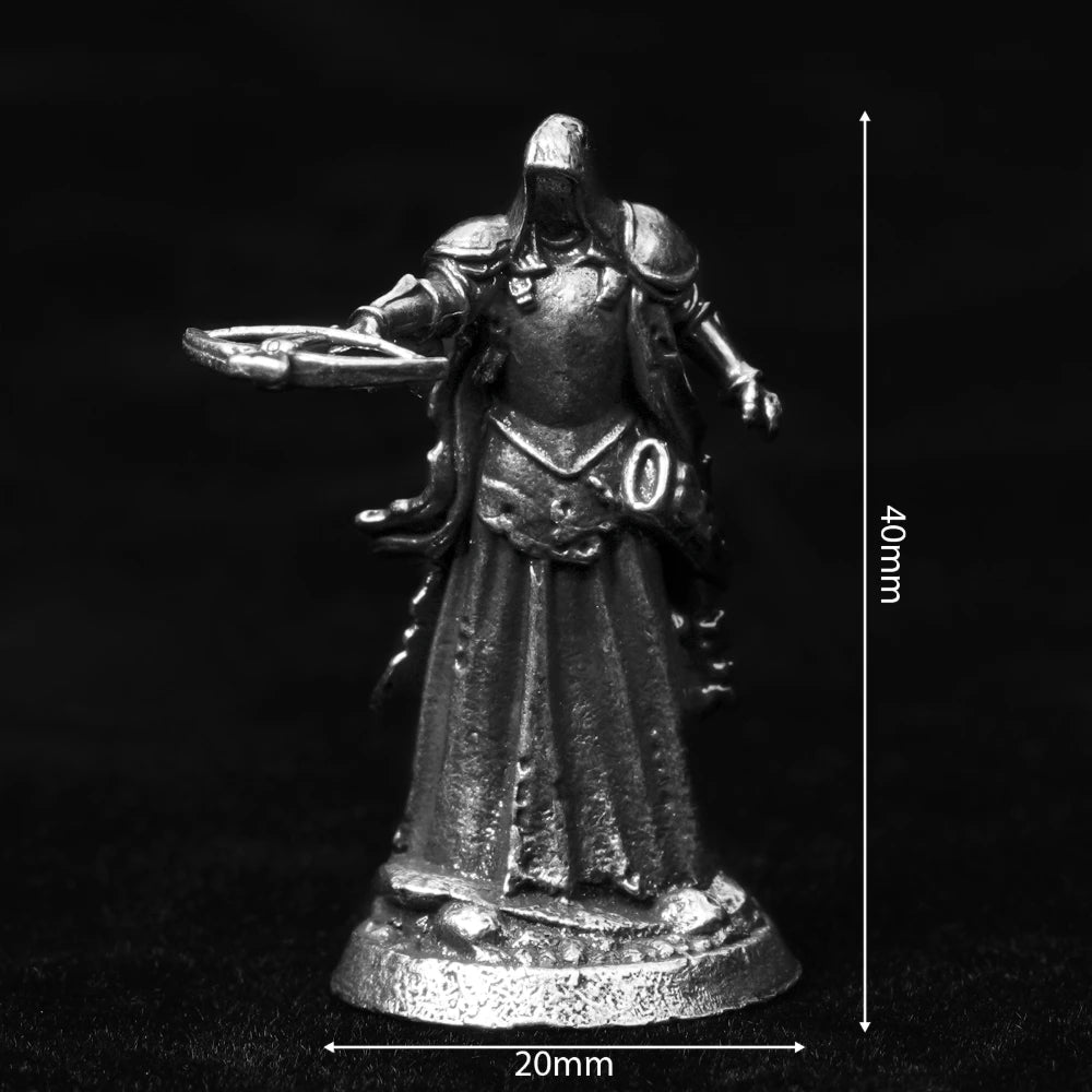 DND Dice Board Game Accessories | Metal Character Soldier Diablo - style War Chess Miniatures - Bear Dice