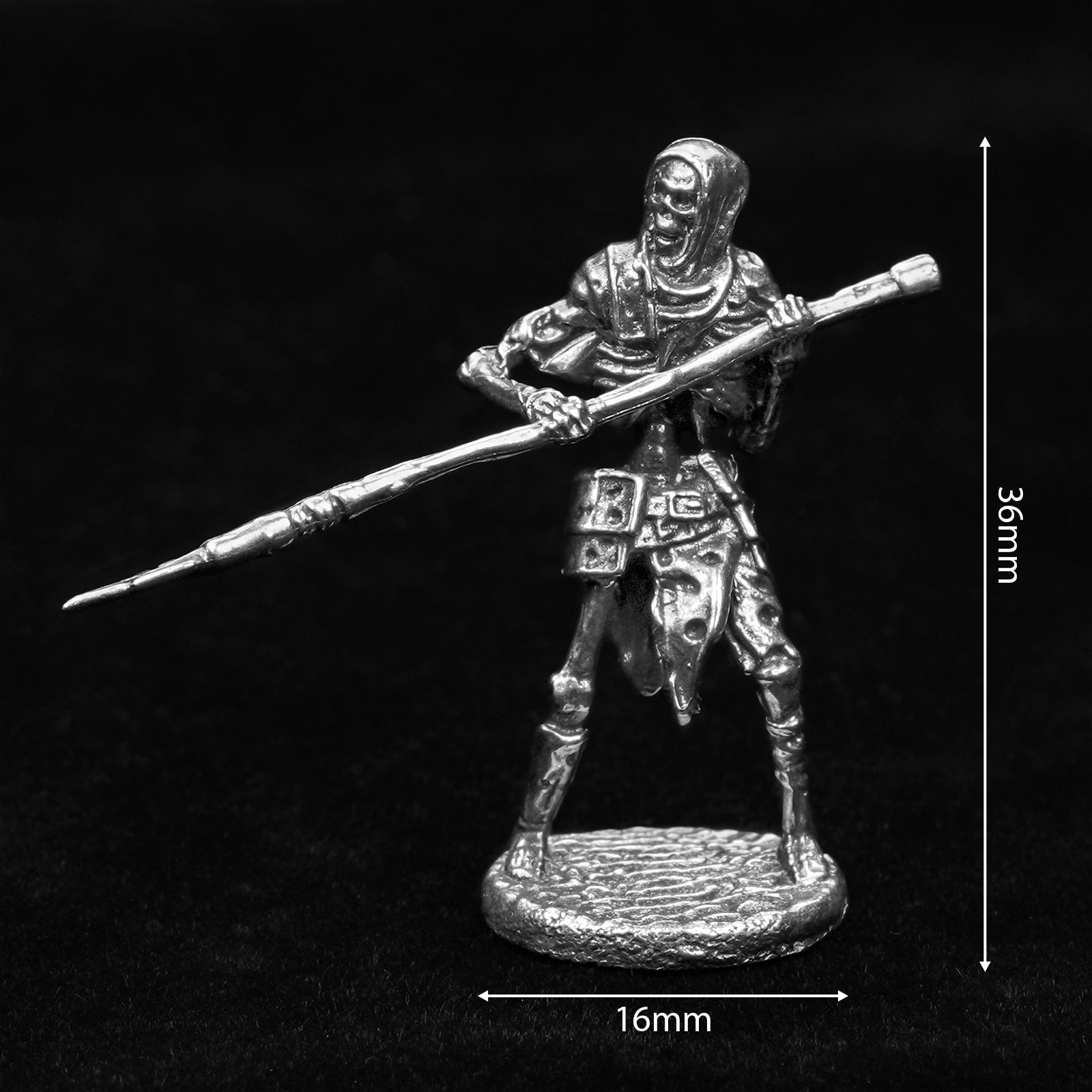 DND Dice Board Game Accessories | Metal Skeleton Soldier Set RPG Chess Miniatures - Bear Dice