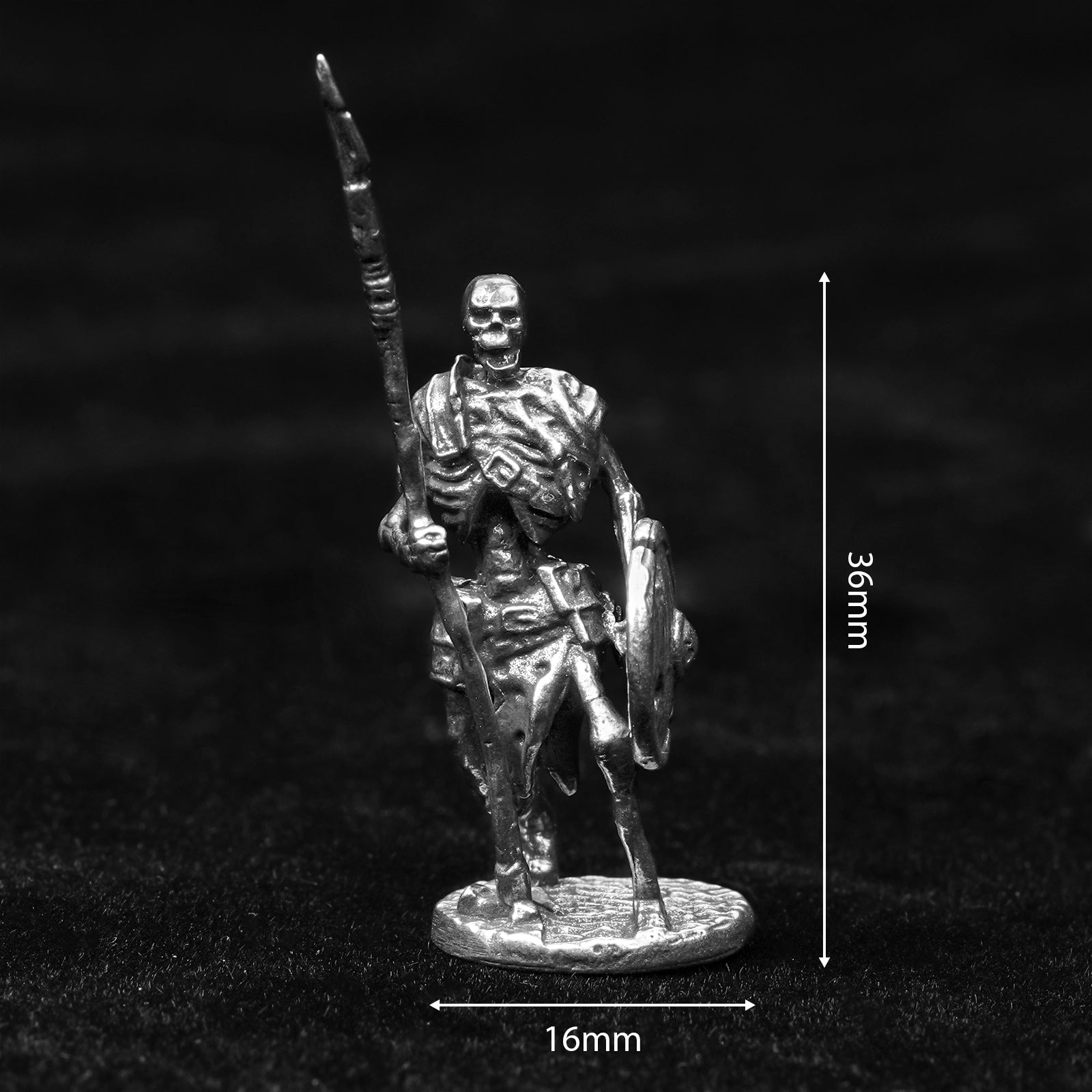 DND Dice Board Game Accessories | Metal Skeleton Soldier Set RPG Chess Miniatures - Bear Dice