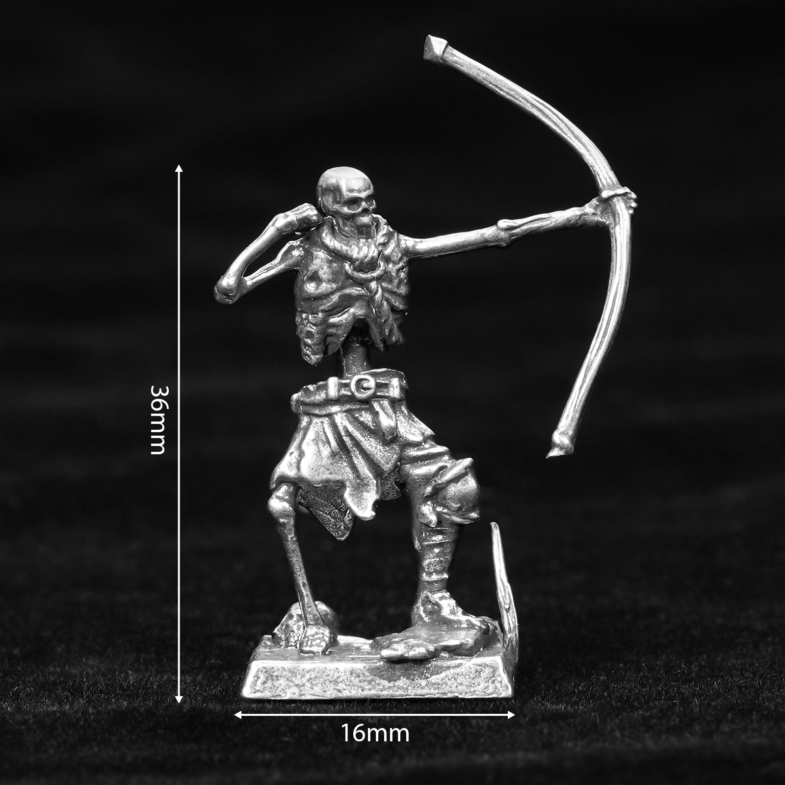 DND Dice Board Game Accessories | Metal Skeleton Soldier Set RPG Chess Miniatures - Bear Dice