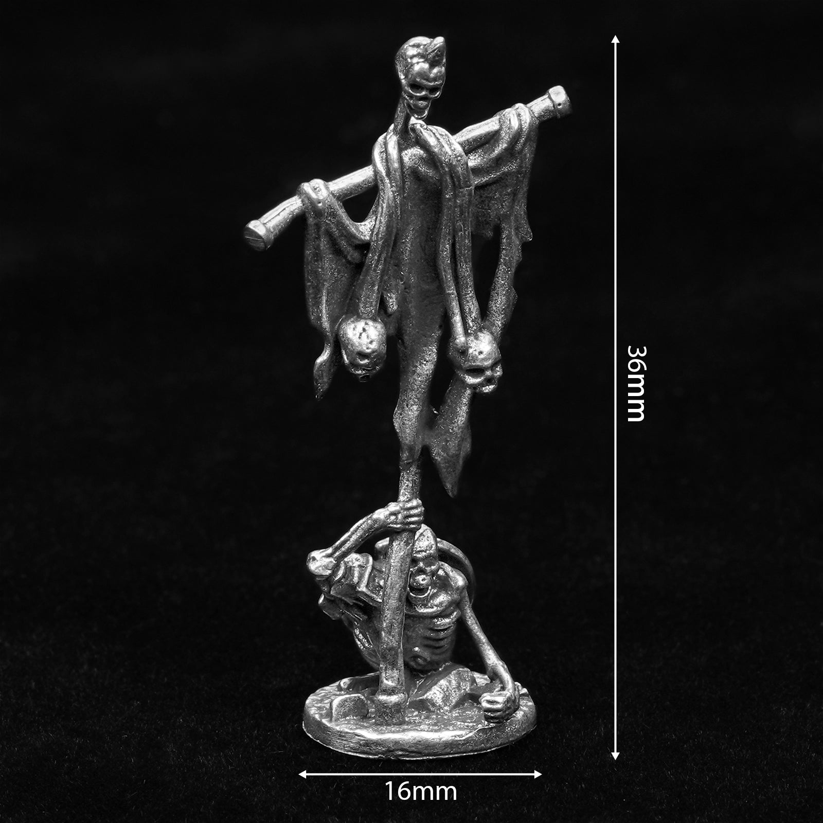 DND Dice Board Game Accessories | Metal Skeleton Soldier Set RPG Chess Miniatures - Bear Dice