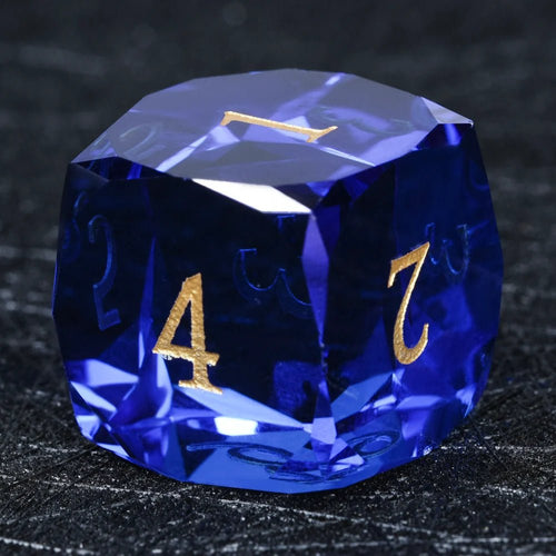 DND Dice - Diamond Cut Sapphire Multi - Sided Dice Set - Bear Dice