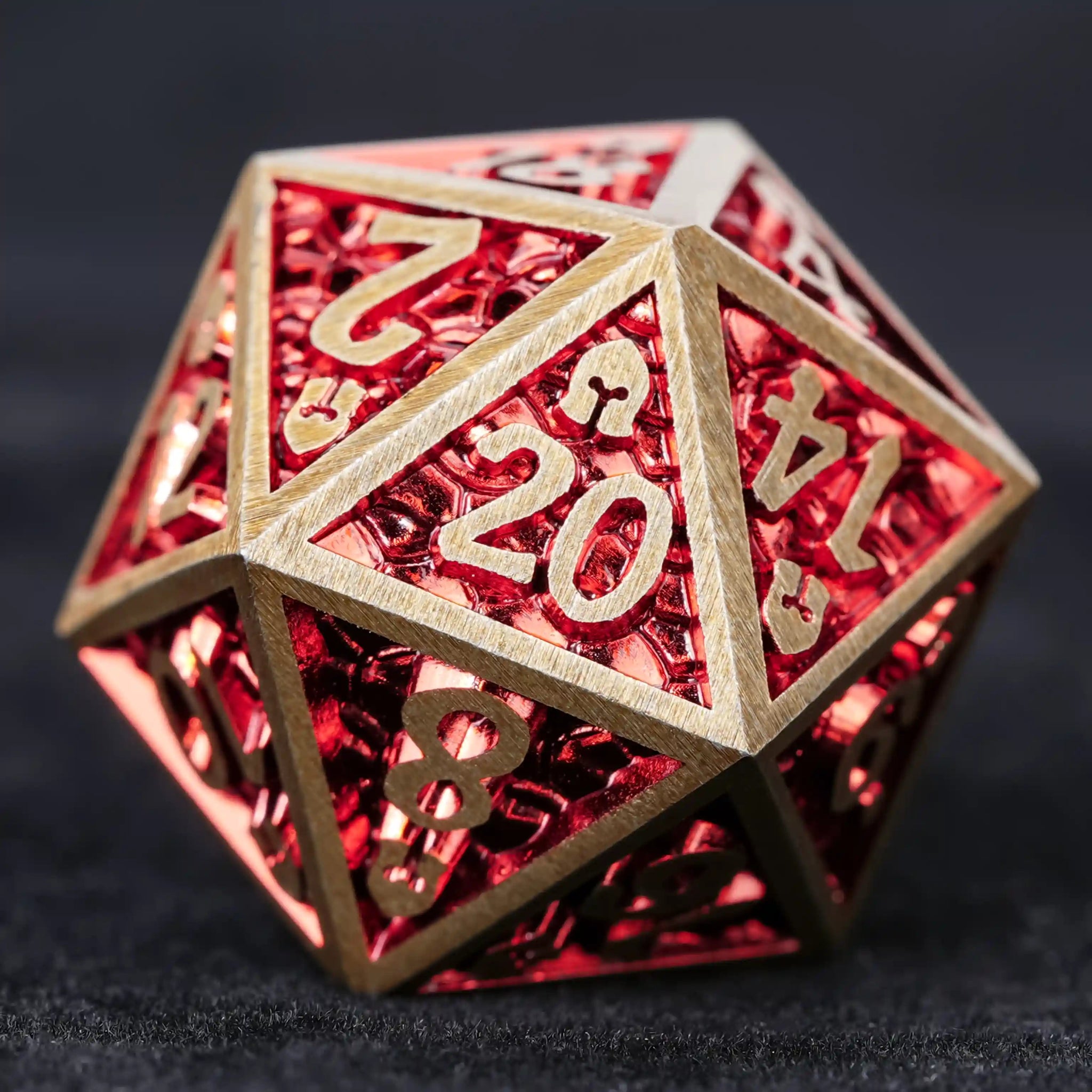 DND Dice – Dragon Scale Series Metal Dice Set - Bear Dice