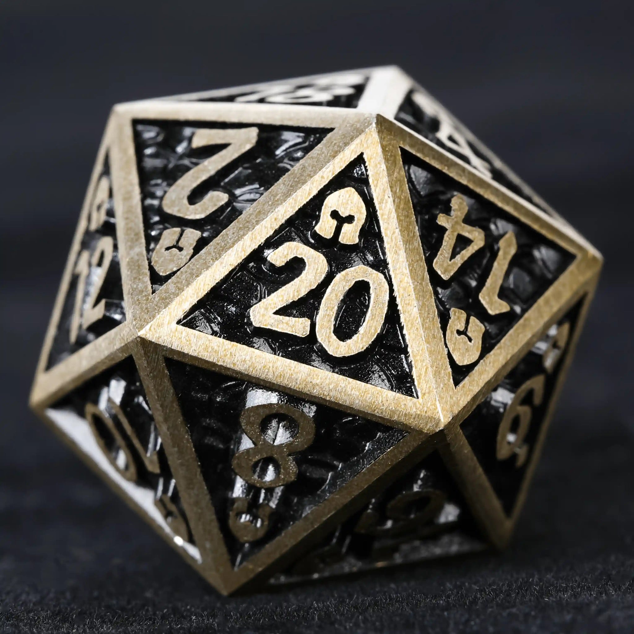 DND Dice – Dragon Scale Series Metal Dice Set - Bear Dice