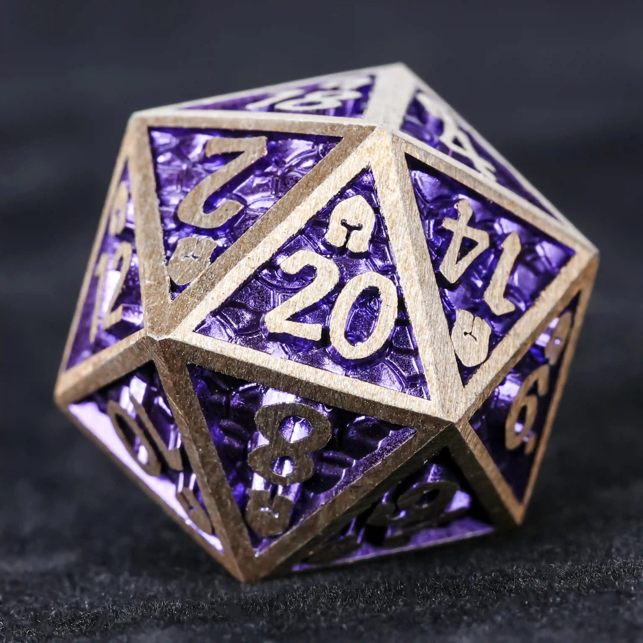DND Dice – Dragon Scale Series Metal Dice Set - Bear Dice