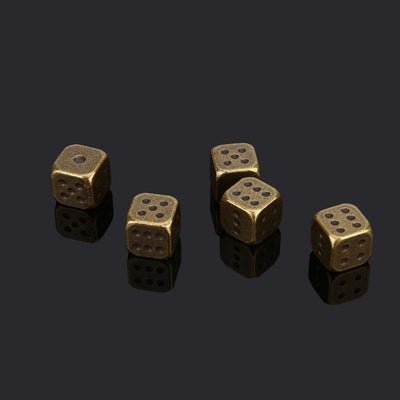 DND Dice Luminous Metal D6 Dice 5 Pack 13mm - Bear Dice