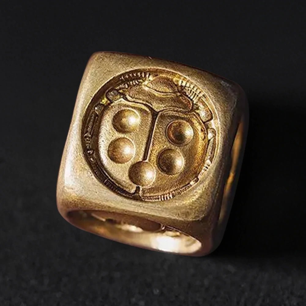 DND Dice Original Fun Lucky Ladybug Metal D6 Dice - Bear Dice