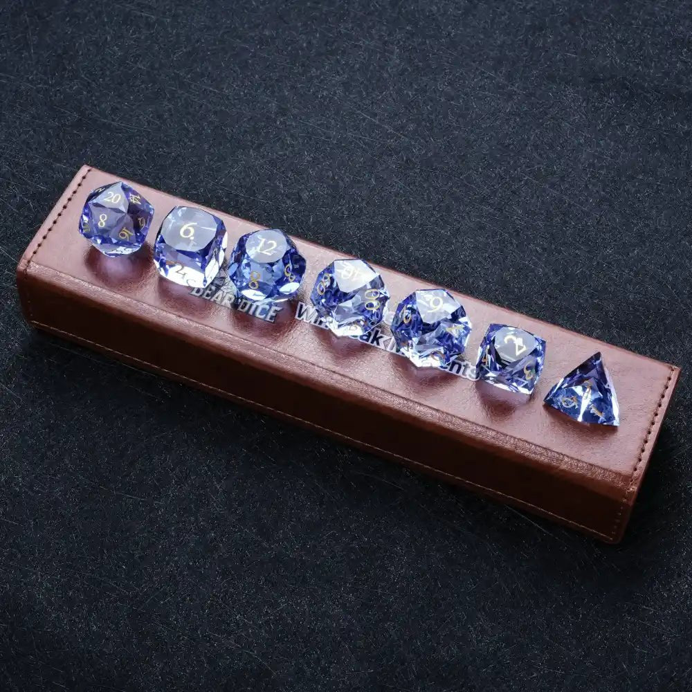 DND Dice - Sapphire Multi - Sided Dice Set - Bear Dice