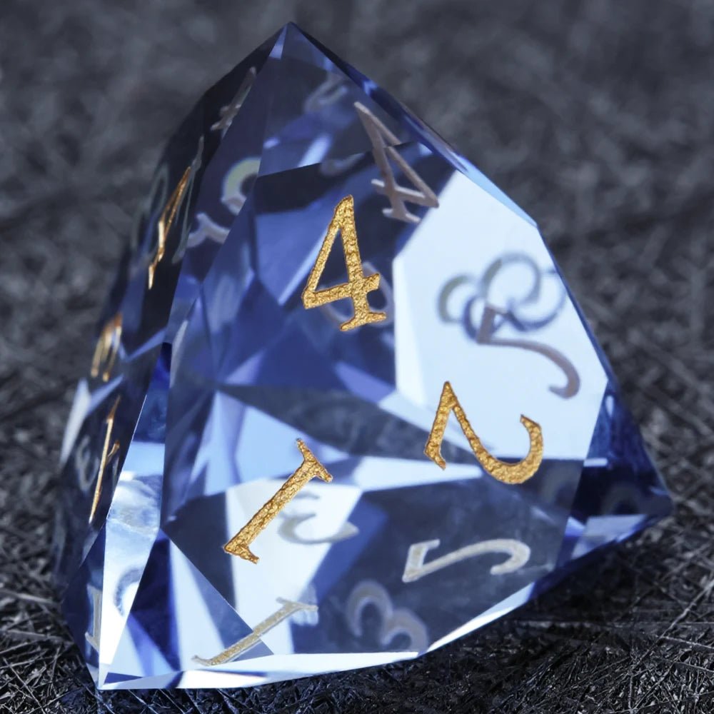 DND Dice - Sapphire Multi - Sided Dice Set - Bear Dice