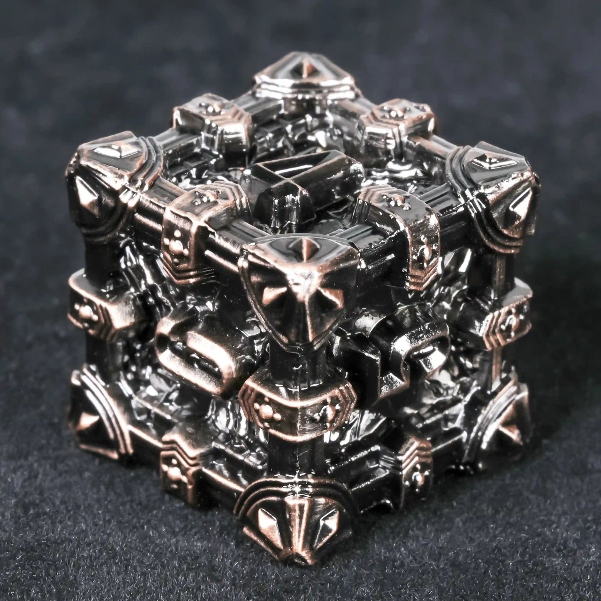 DND Dice - Skull Series Metal Dice Set - Bear Dice
